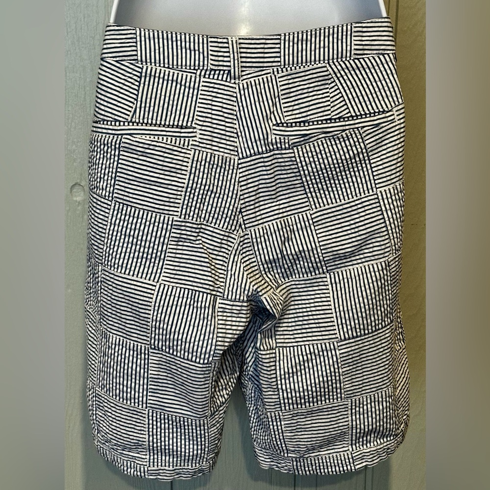 L.L. Bean Black & White Striped Women's Shorts - Picture 7 of 7